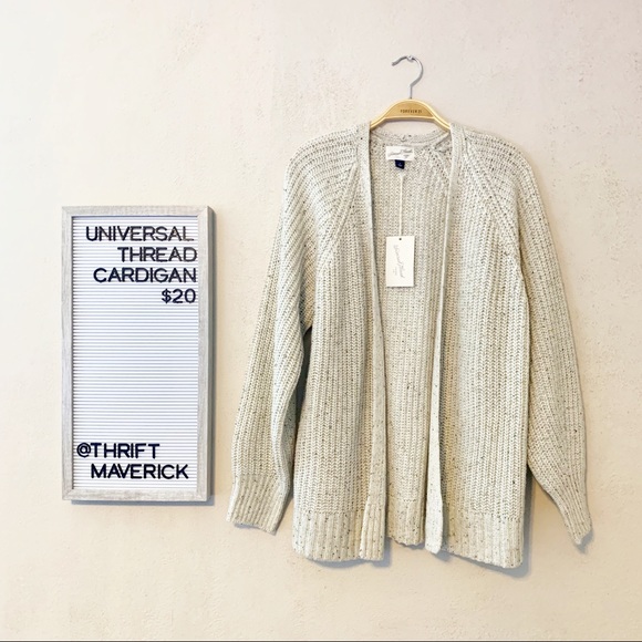 Universal Thread Sweaters - Cream Knot Cardigan